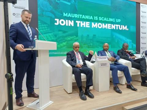 وزير الاقتصاد يروّج لفرص الاستثمار في موريتانيا بمنتدى سانت بطرسبورغ