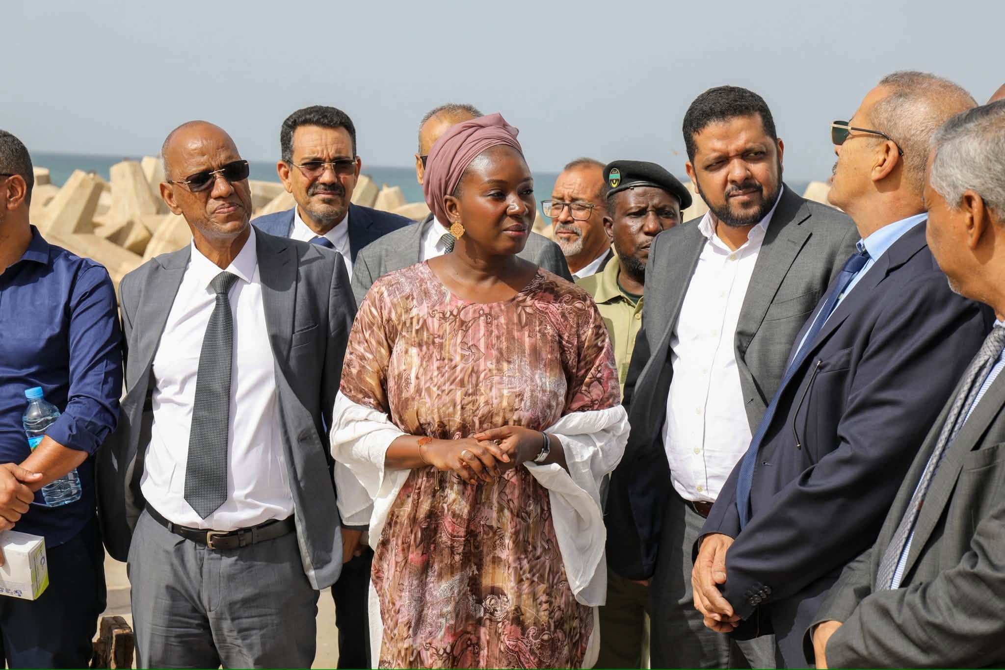 وزيرة الصيد تزور ميناء نواكشوط المستقل